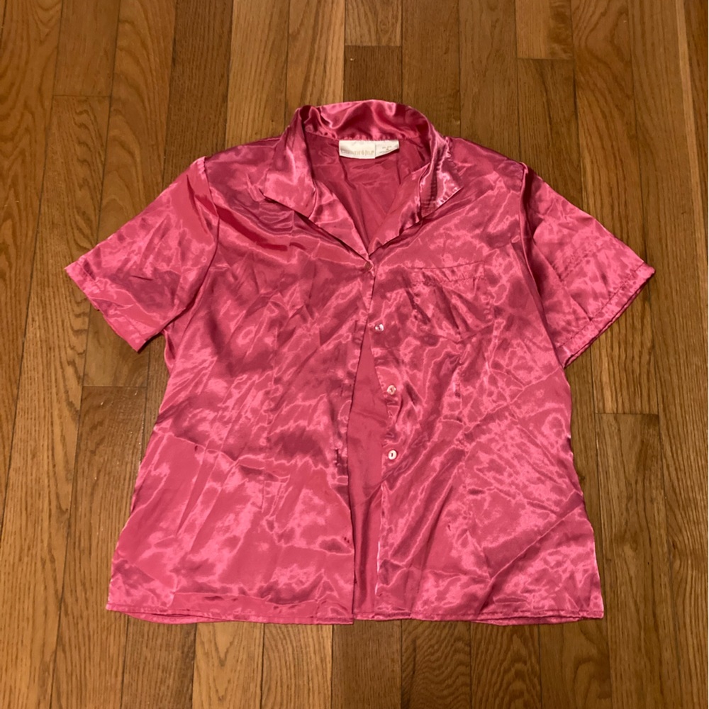 Christine & Jill silk pajama top